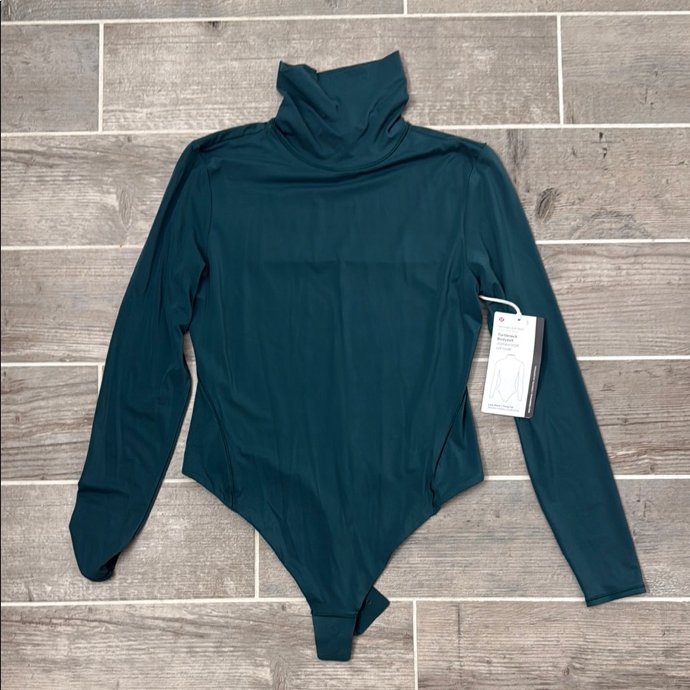 Blue Fitted Long Sleeve Bodysuit Nulu Thong Lululemon